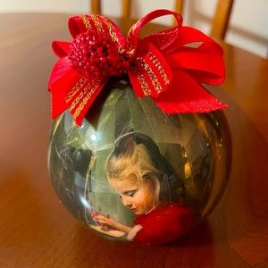 Donald Zolan “Laurie and the Crèche” Pemberton & Oakes Christmas Ornament